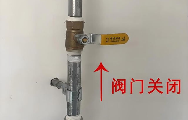 天然气阀门开关操作示意图