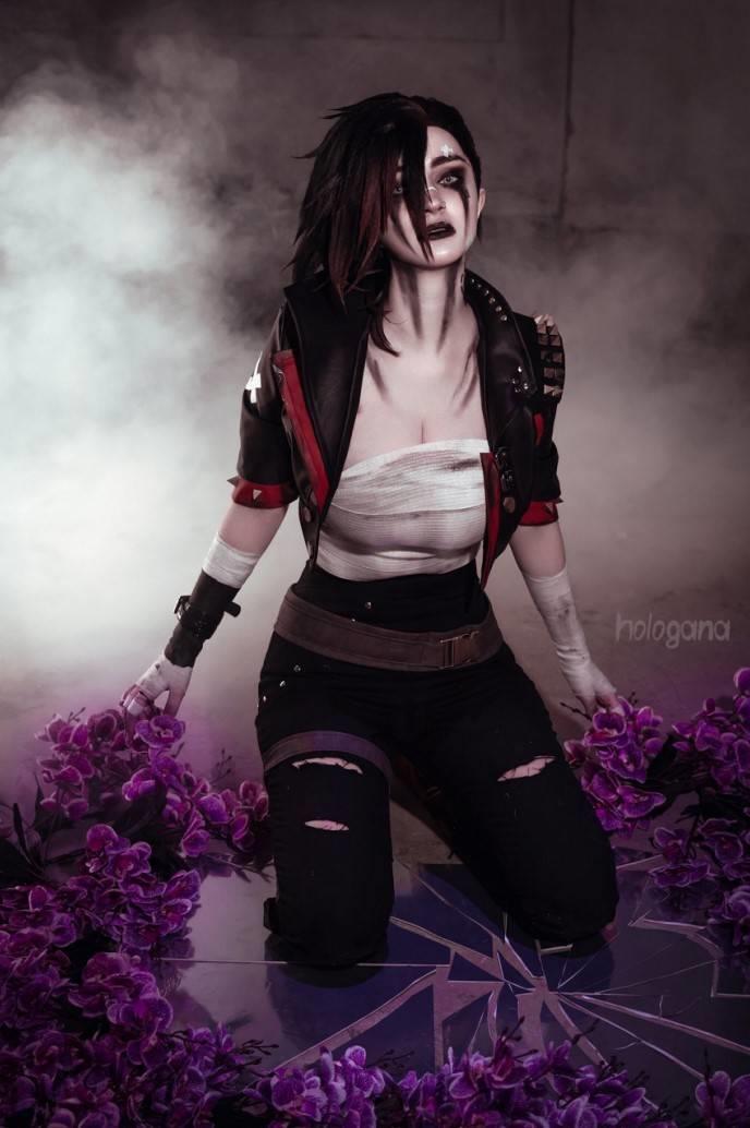 俄罗斯COSER COS《LOL双城之战》蔚,肌肉与曲线结合得天衣无缝