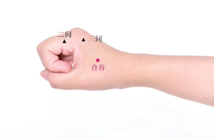 合谷穴位图