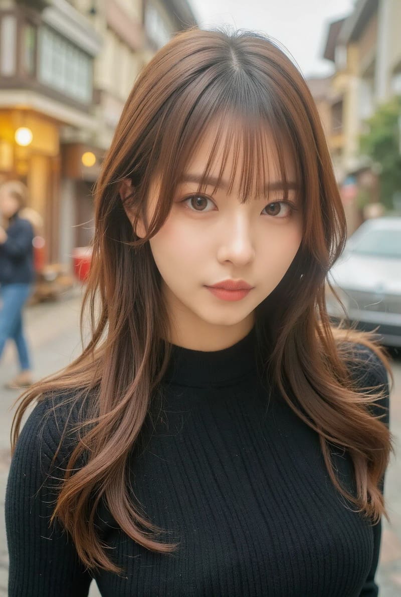 纯欲风小姐姐微笑,令人心动