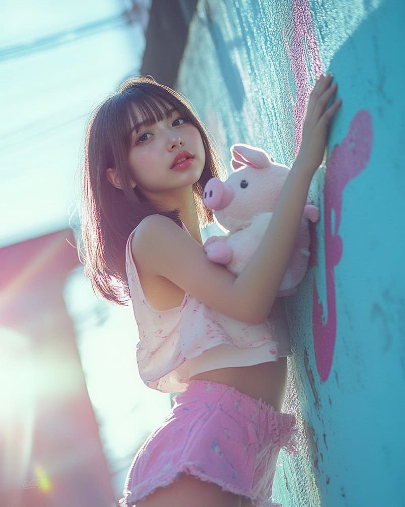 充满诱惑的微笑,清新又不失性感