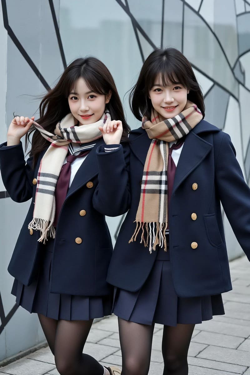 课堂上的少女，认真聆听