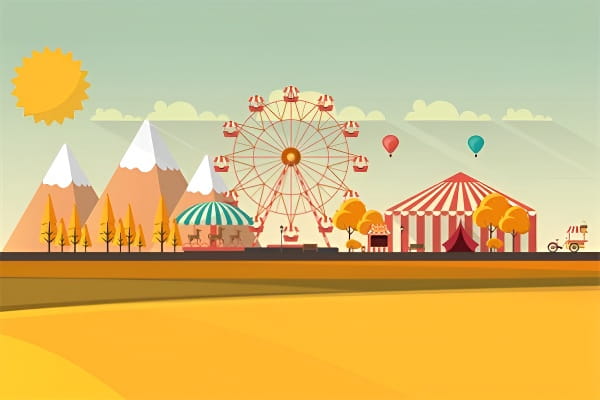 梦见游乐园可能象征自由、冒险和快乐的生活