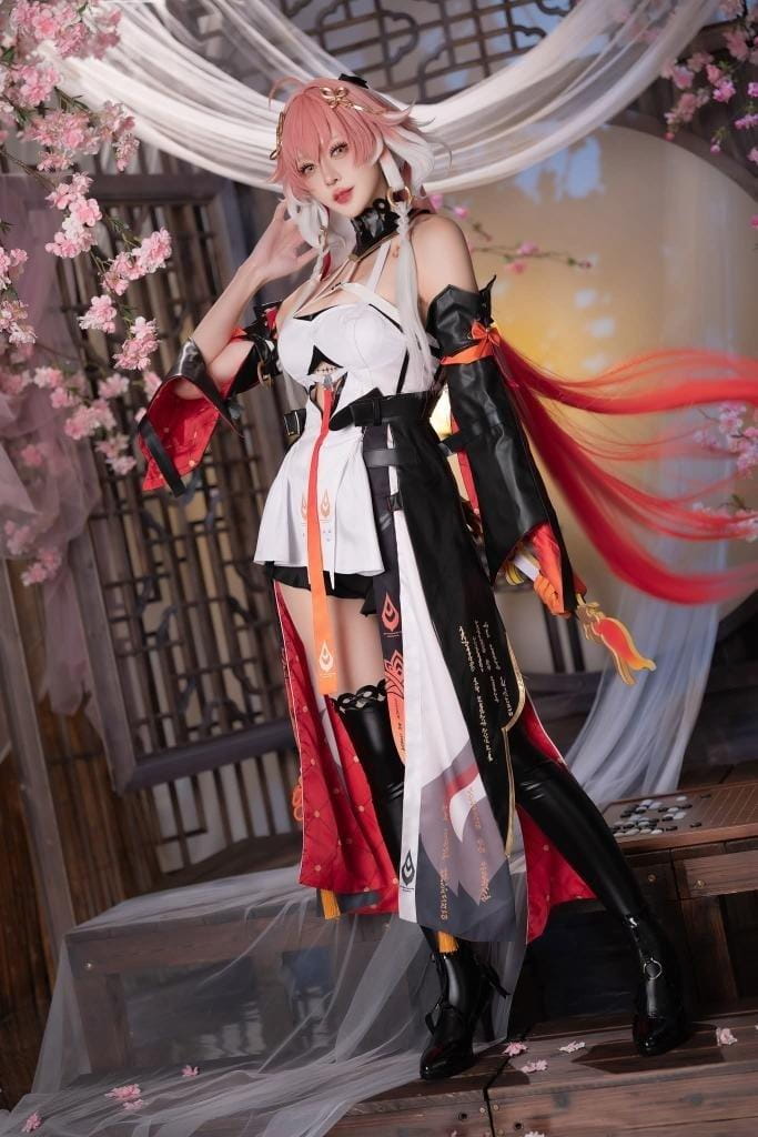 玄子Cos神秘女巫造型,魅惑十足