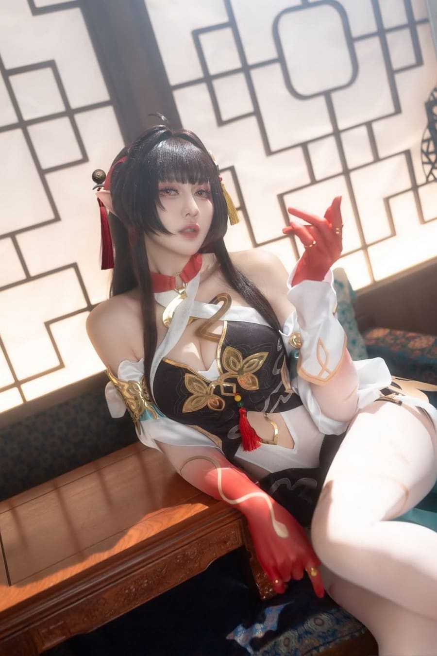玄子女仆Cos,甜美又撩人