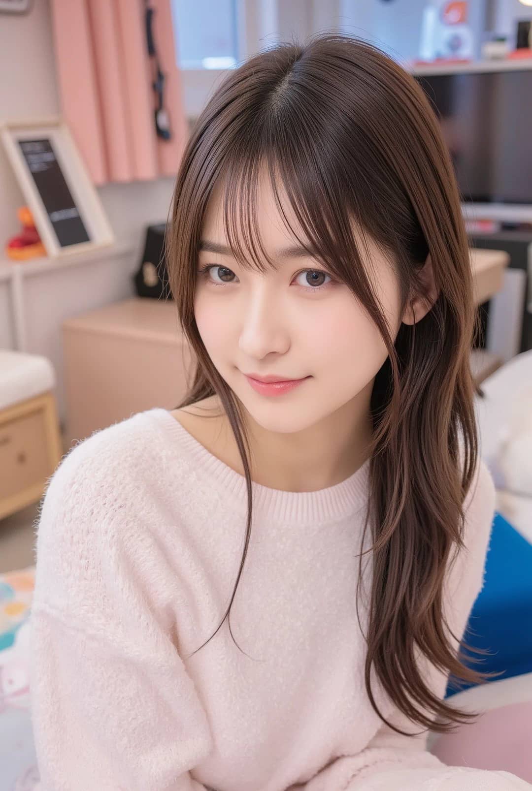甜妹浅笑迷人,温柔氛围感拉满