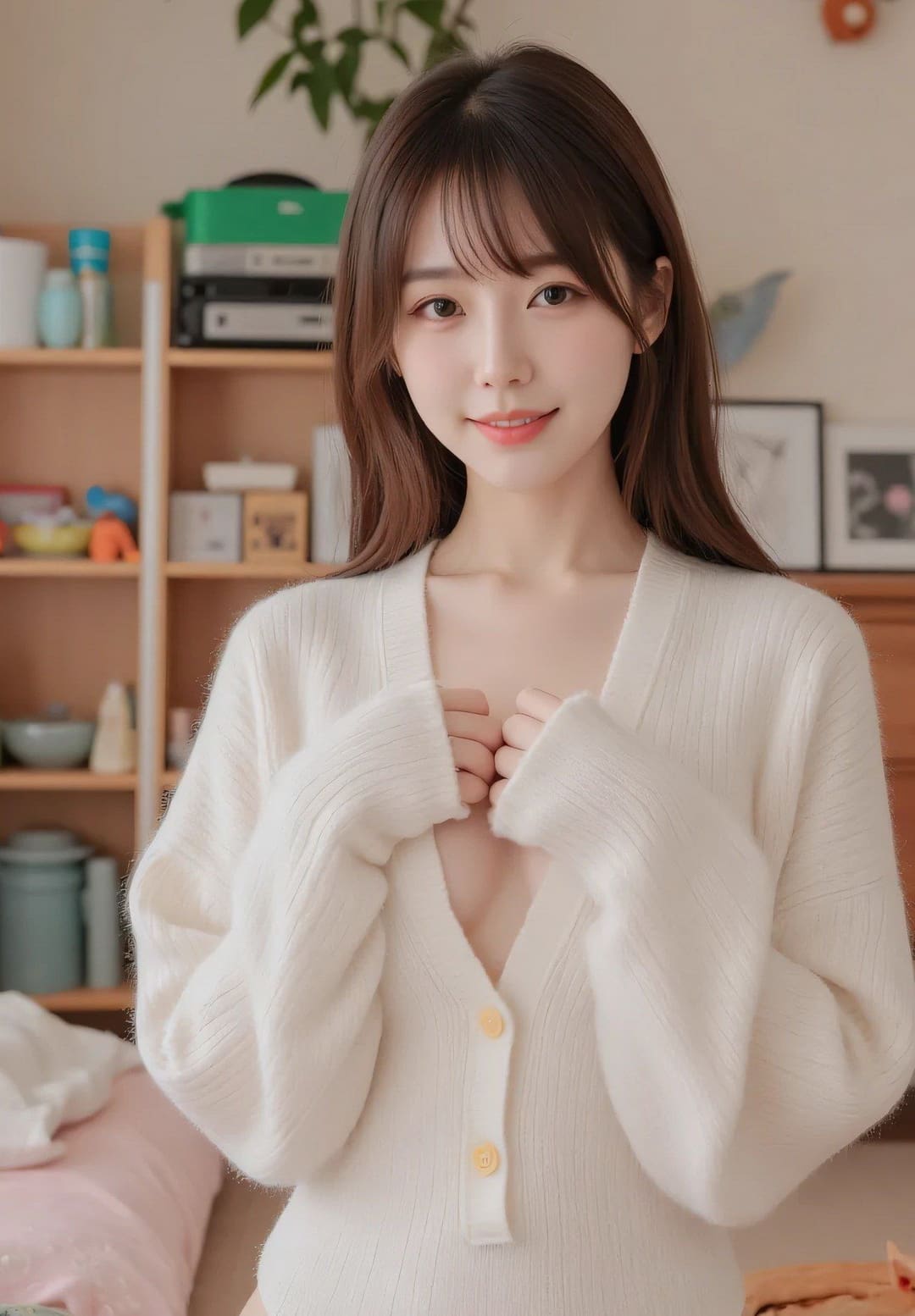 甜美少女性感穿着,尽显温柔魅力