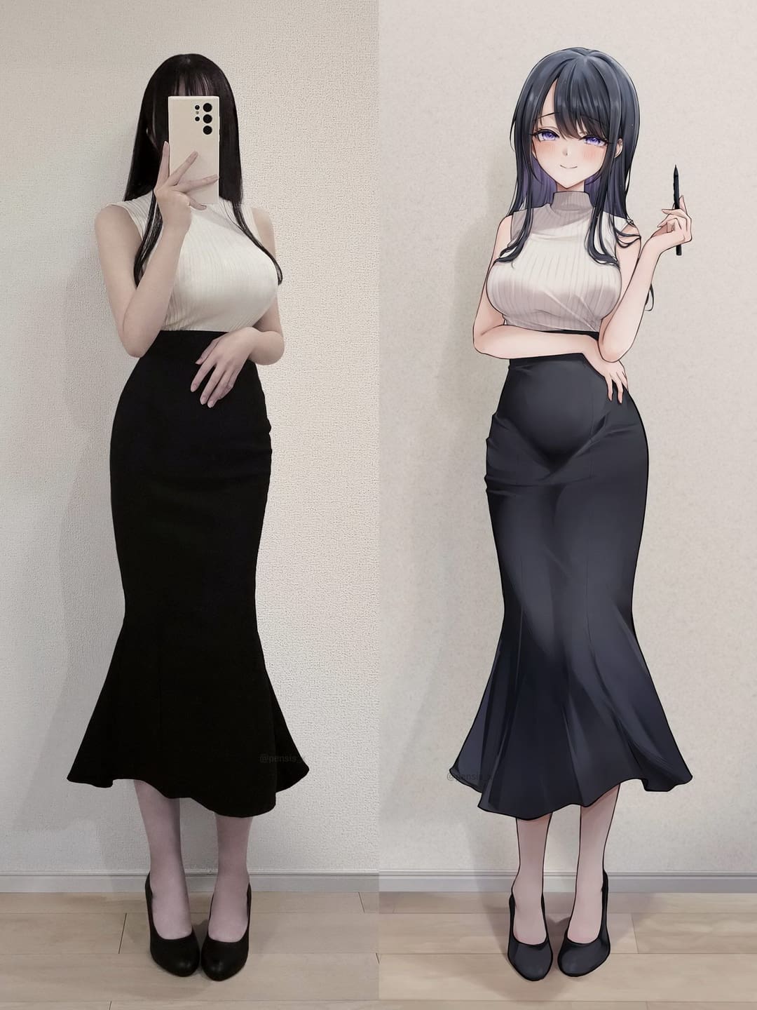 Pen姉的创作作品,展现独特画风