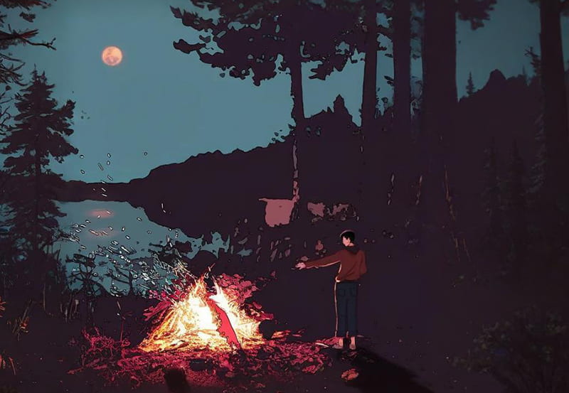 吕大叶篝火旁封面