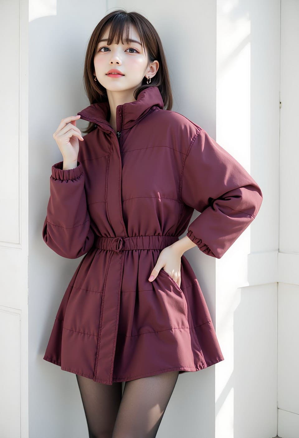 性感黑丝袜与职业装结合,突显职业女性魅力