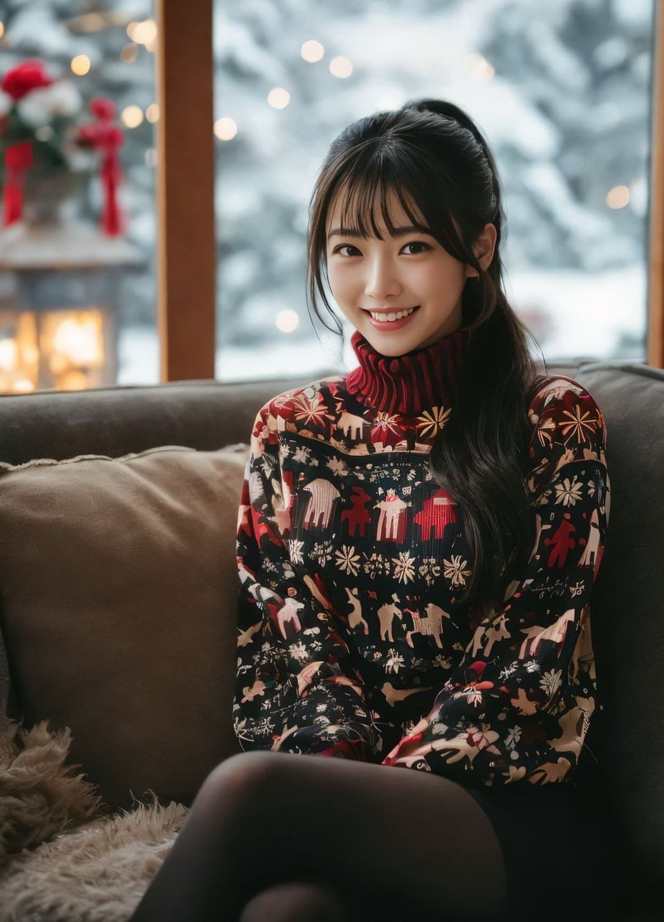 黑丝袜与不同装扮搭配,展现无限魅力