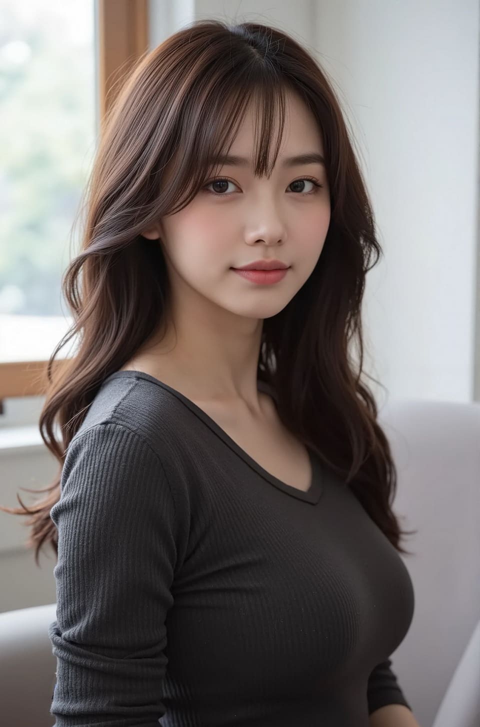 黑色毛衣造型冷艳高贵,散发无敌气场