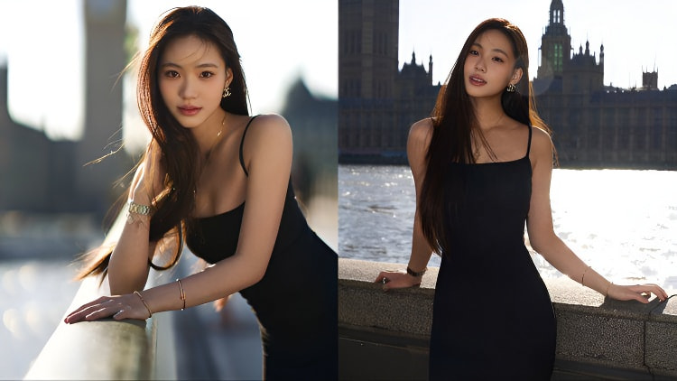 Lily晒出出游英国的系列美照