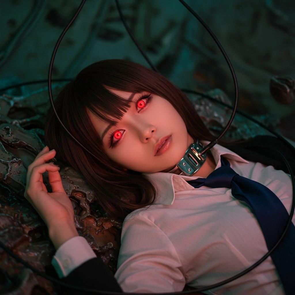 AI绘制美少女,甜美笑容与优雅姿势