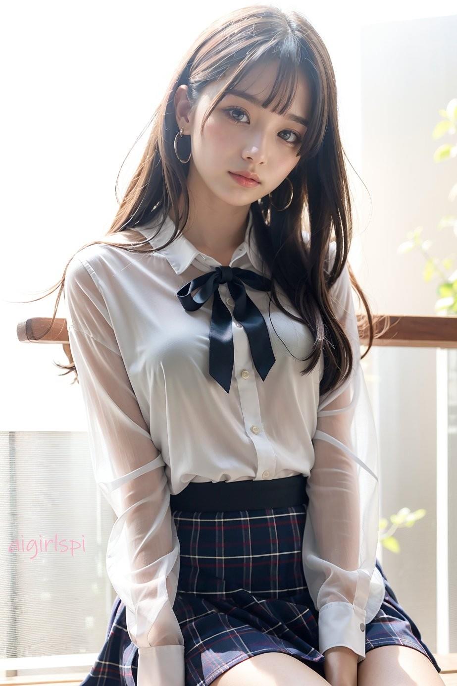 AI绘制美少女,时尚与性感的完美融合