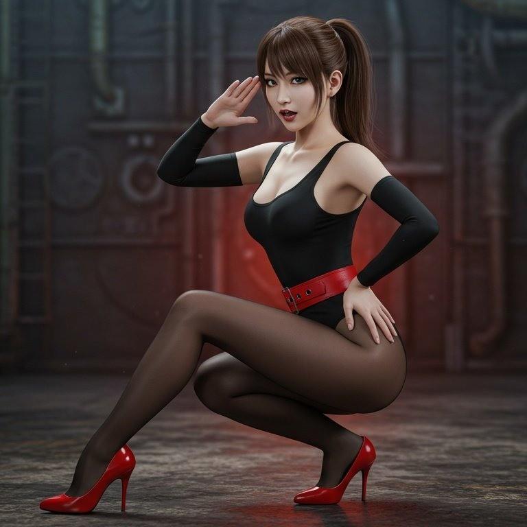 AI绘制美少女,时尚与性感的完美融合