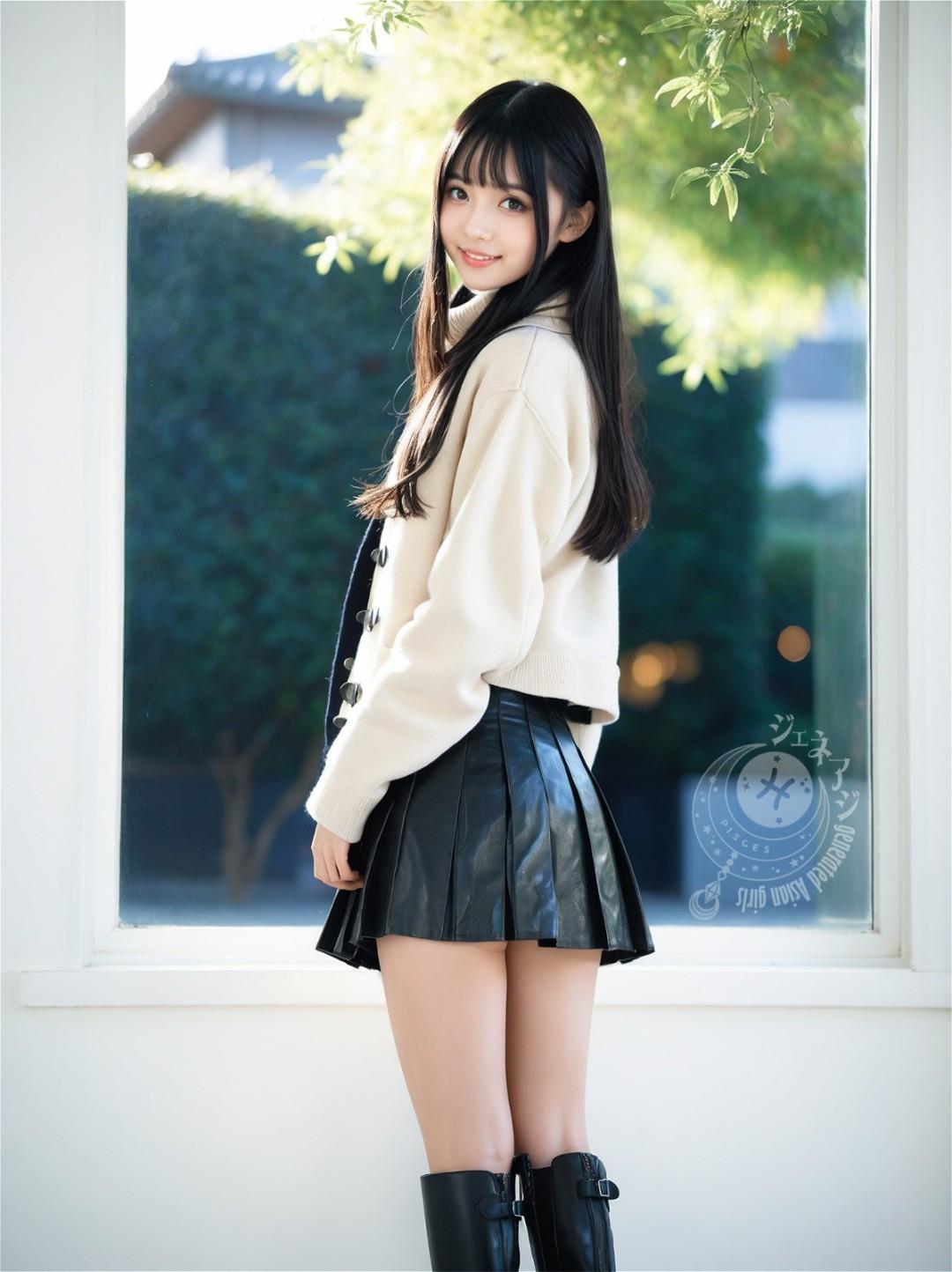 AI绘制的美少女,优雅动人,气质非凡