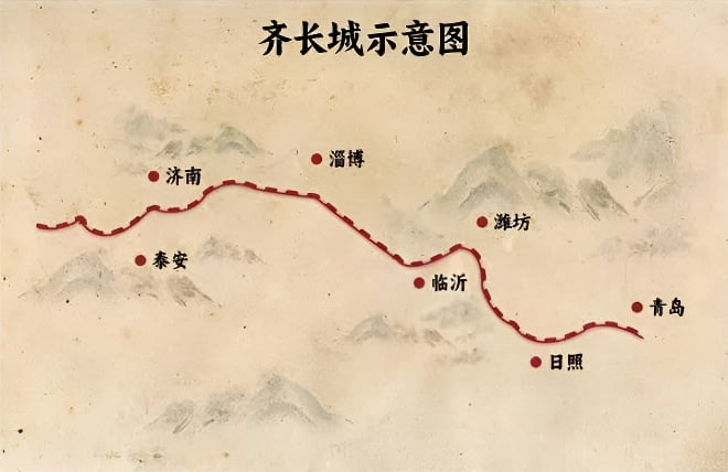 齐长城线路示意图