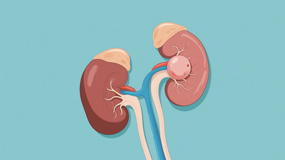 肾脏囊肿示意图