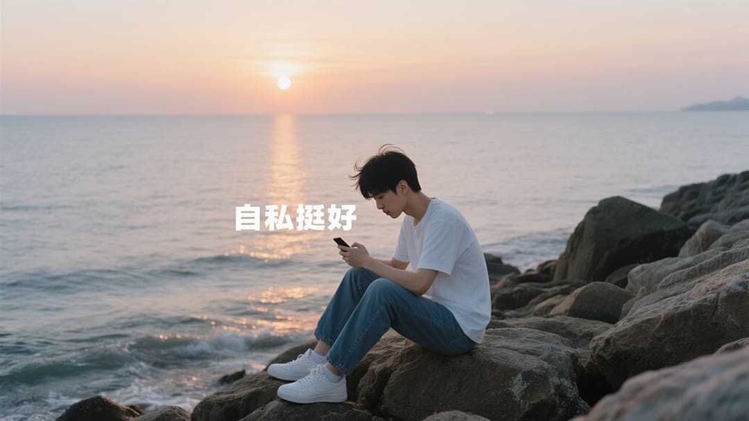 男生发信息说“自私挺好”的情景插图