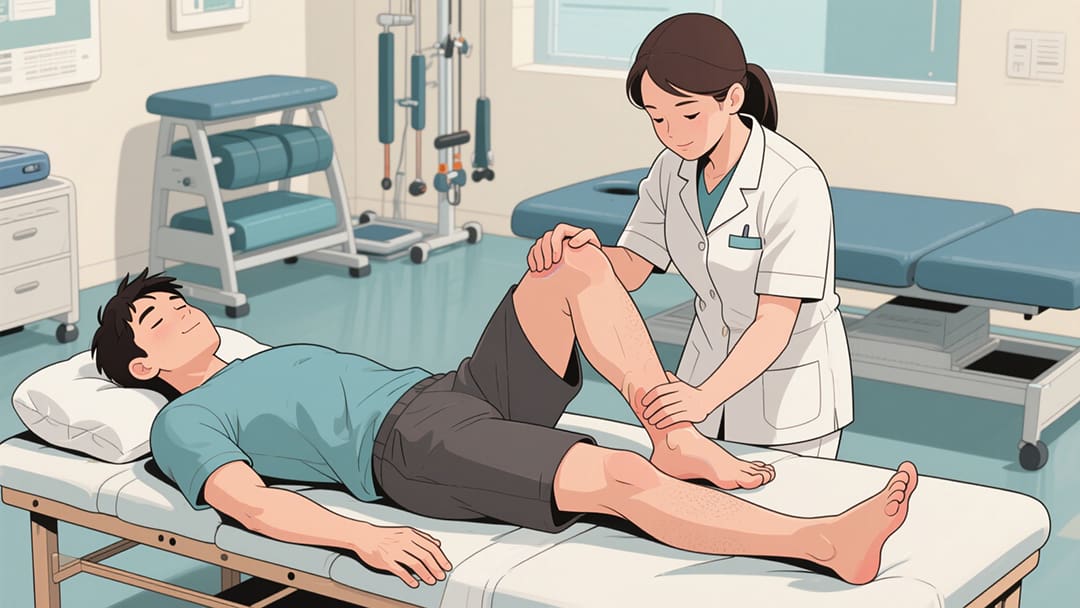 脚踝扭伤后肿胀处理方法图示