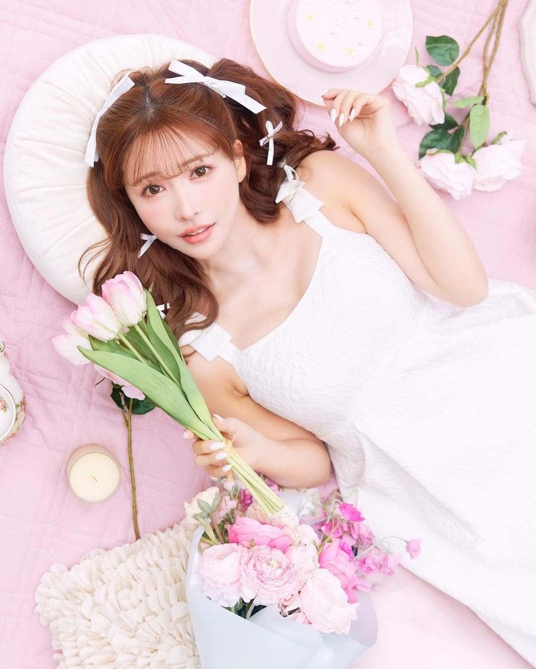 写真场景中的优雅姿态