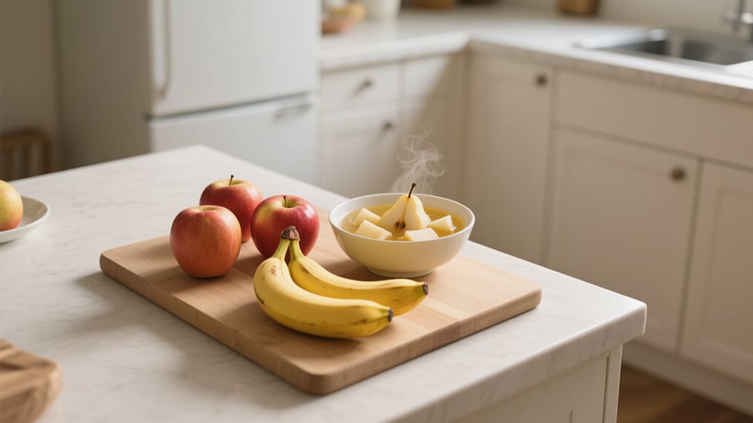 适合肠胃炎时吃的熟香蕉苹果梨