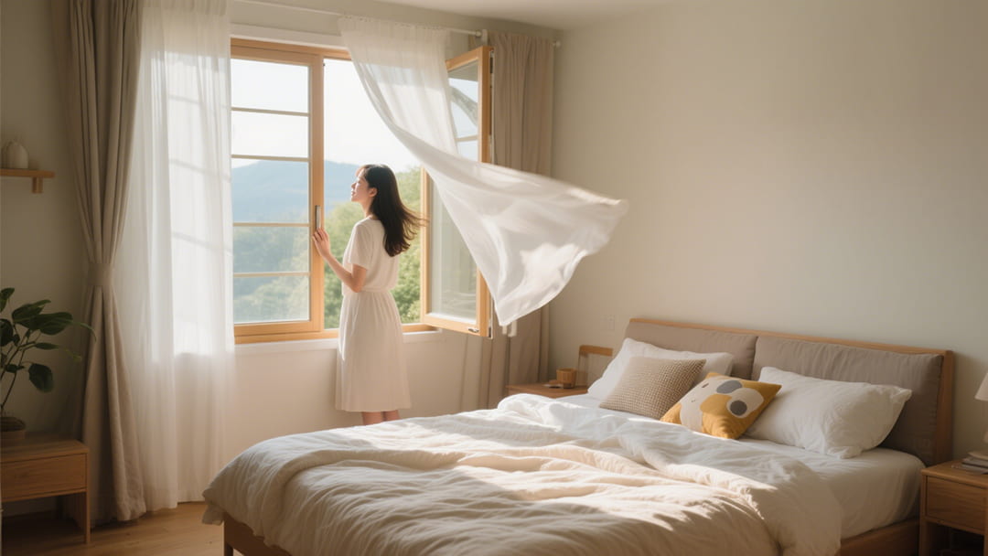 开窗通风