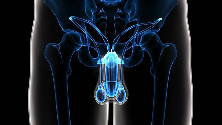 男性泌尿系统示意图