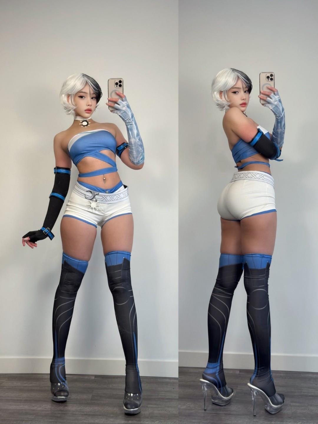 hanacutie扮演游戏女主特写