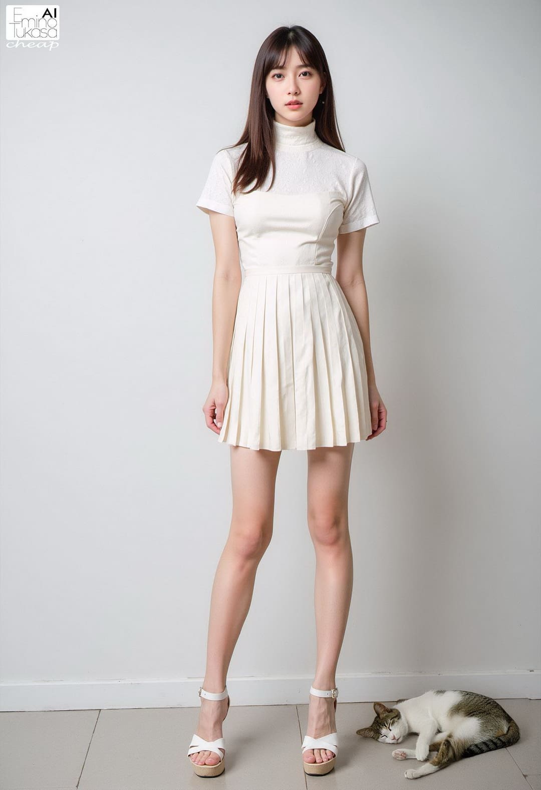 女性足部优雅自然站立图