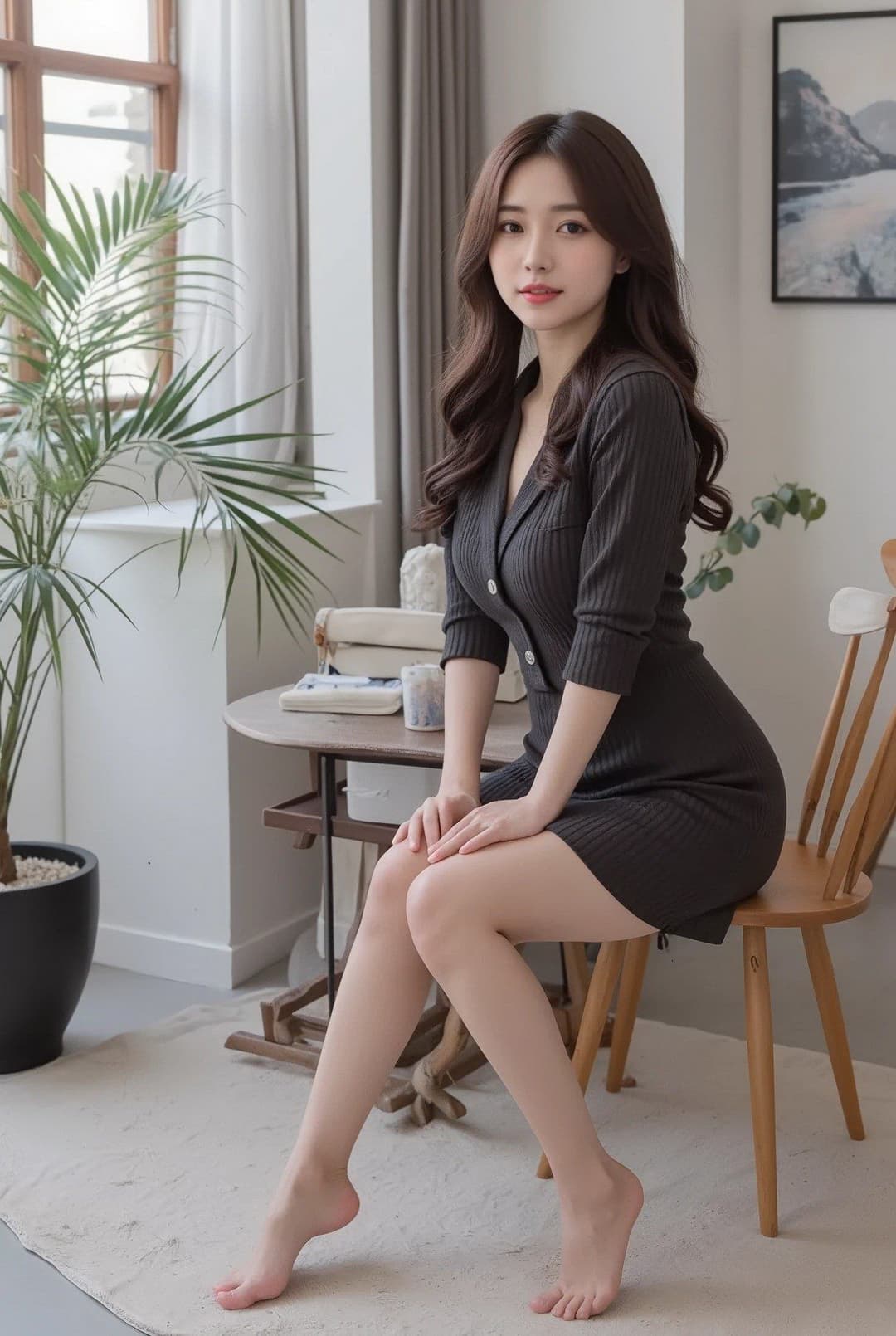 足底肌理近距离特写图