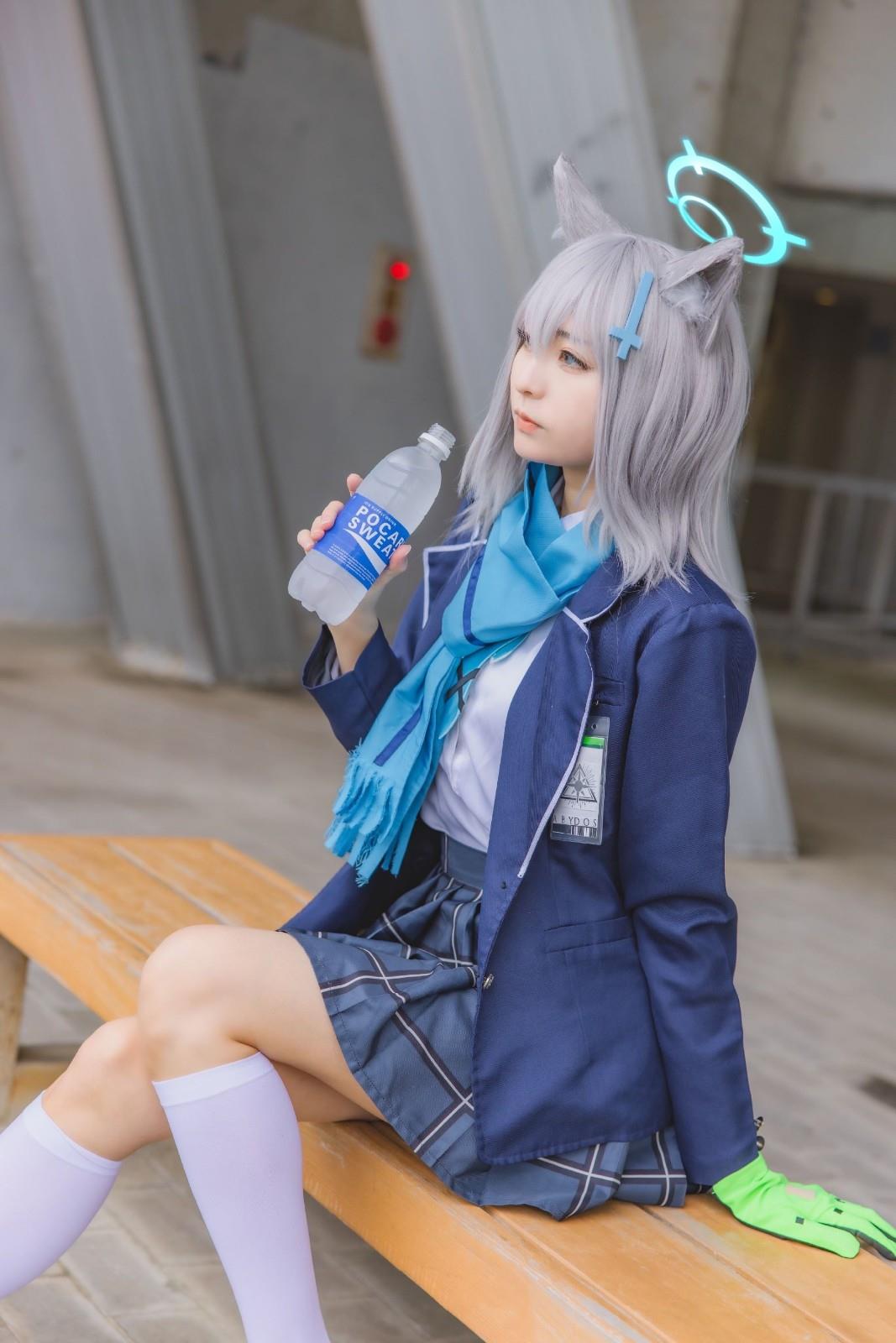 碧蓝档案兔女郎COS