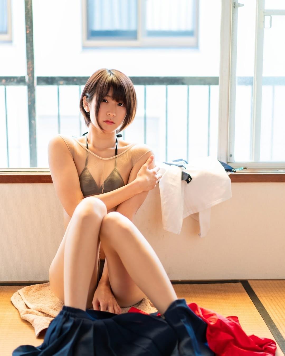 日本模特来栖うさこ清新气息