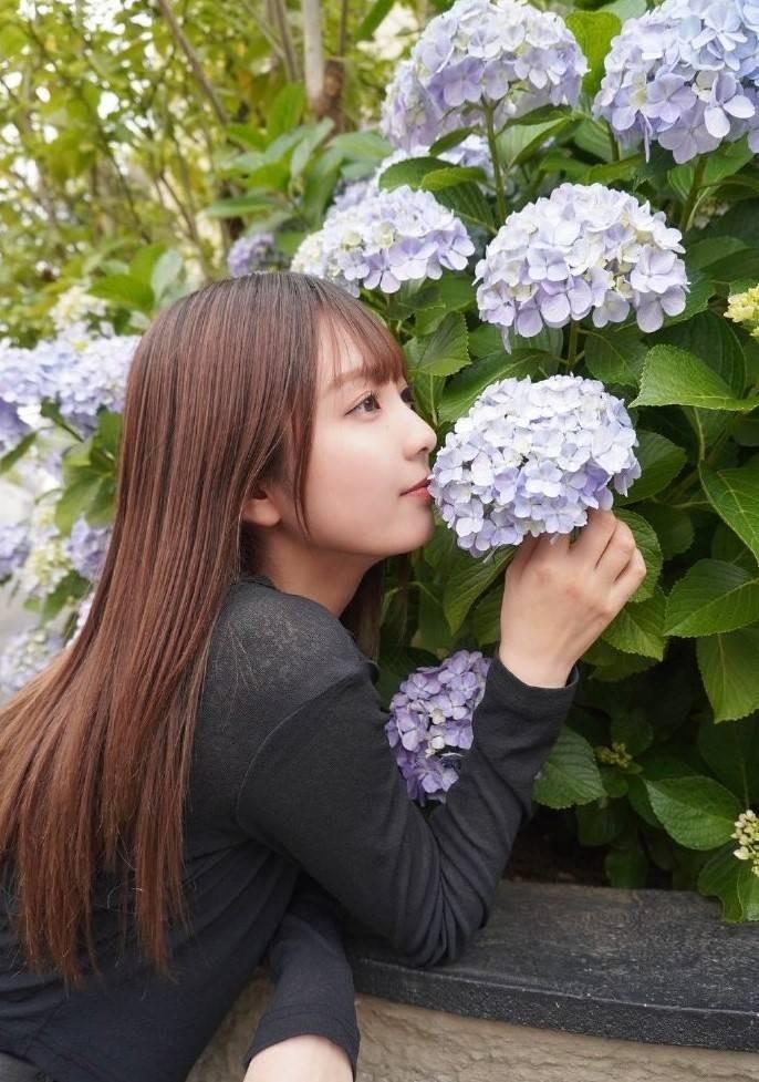 堀口真帆镜头前清新气质