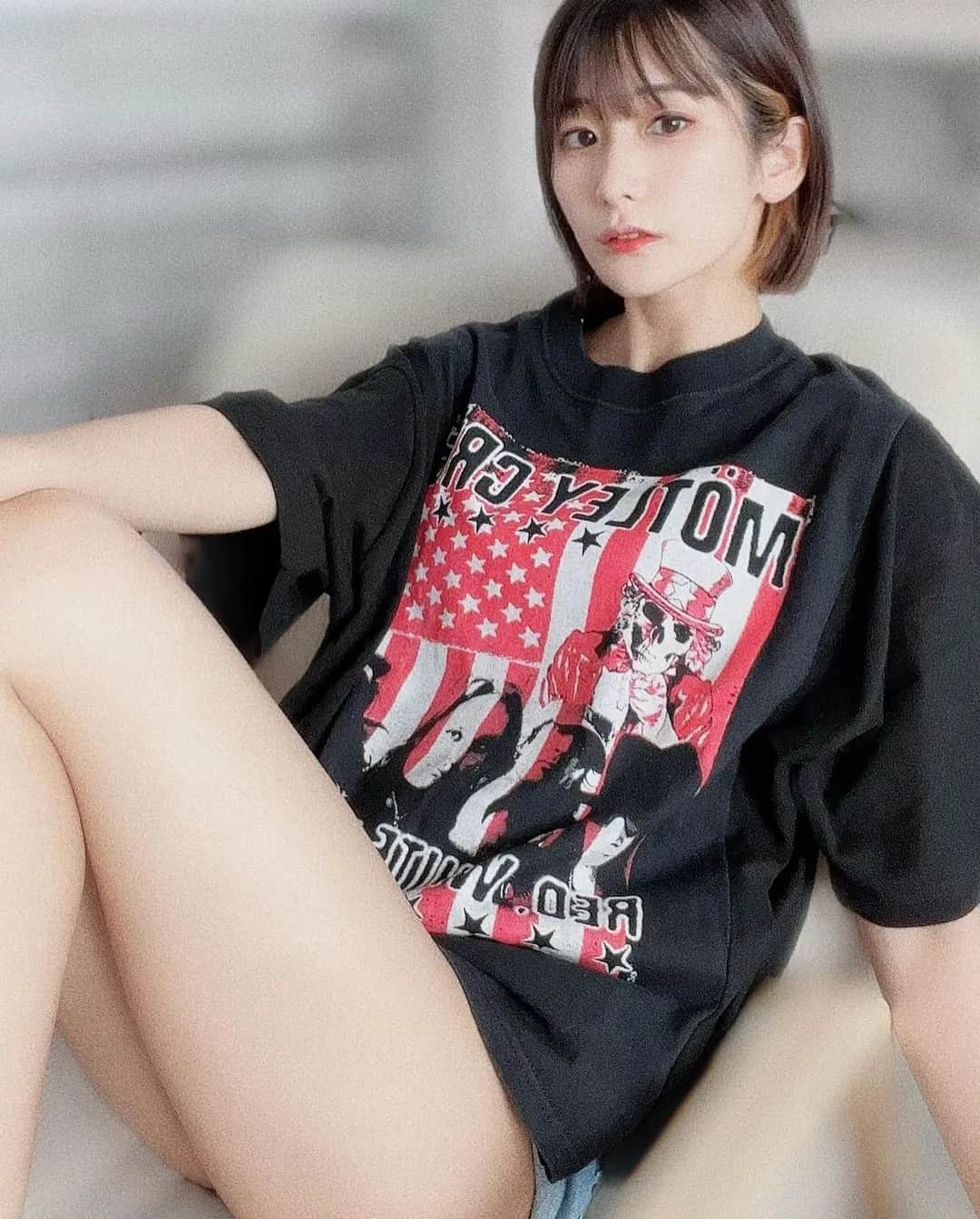 日本美女模特清新笑容