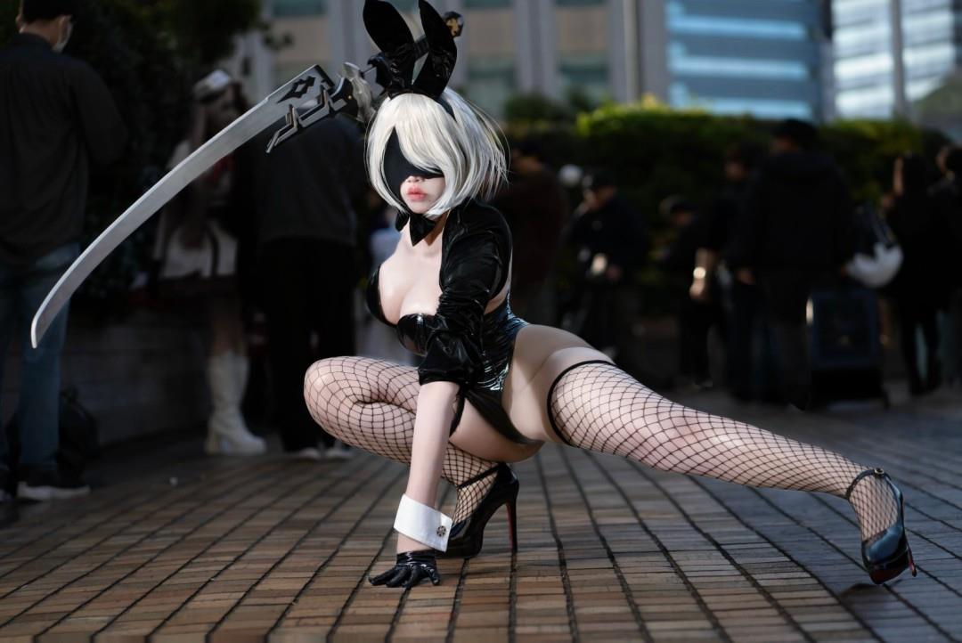 SHEISU 2B Cos 黑丝造型太惊艳